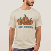 Hallo, Pompoen Herfst Herfstgrafiek T-shirt (Voorkant)