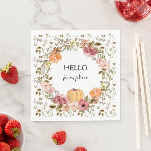 Hallo Pompoen Papieren Servetten Herfst Bruiloft (Insitu)