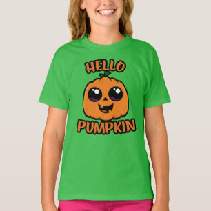 Hallo Pompoen Schattigee Halloween Jack-O-Lantern T-shirt