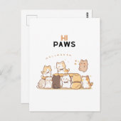 Hallo pootjes briefkaart (Voorkant / Achterkant)