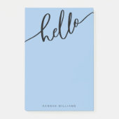 hallo Post-it opmerkingen Jouw naam toevoegen Post-it® Notes (Voorkant)