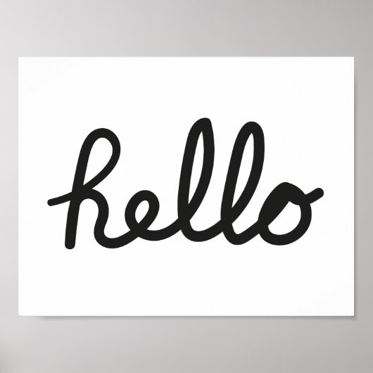 Hallo Poster (Voorkant)