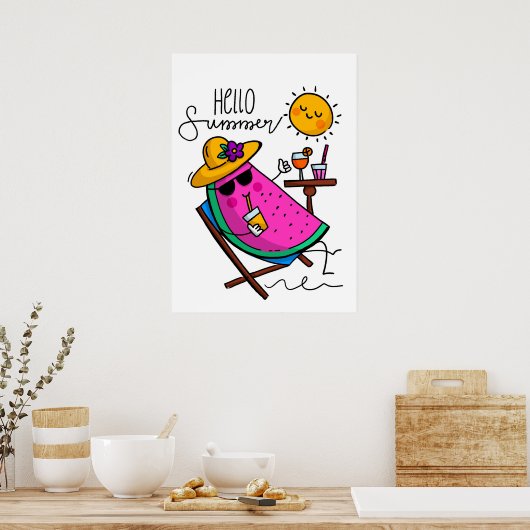 hallo poster (Keuken)