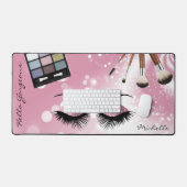 Hallo Prachtig - Mooie roze ogen - Personaliseer Bureaumat (Keyboard & Muis)