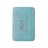 hallo prachtig vormgegeven design badmat (Voorkant Verticaal)