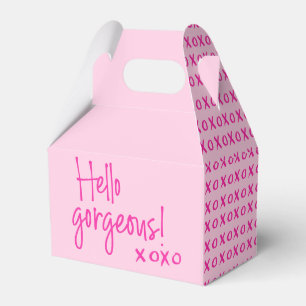 Hallo Prachtig XOXO Roze Chic Bedankdoosjes