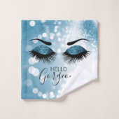 hallo prachtige blauwe ogen bad handdoek (Wasdoekje)