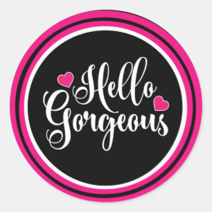hallo prachtige Classic Round Sticker
