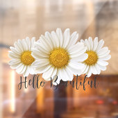 hallo prachtige Drie Witte Dagen Floral Raamsticker (Vel 2)