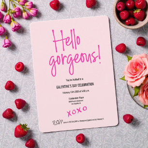 hallo prachtige Galentijnsdag xoxo roze douane Kaart