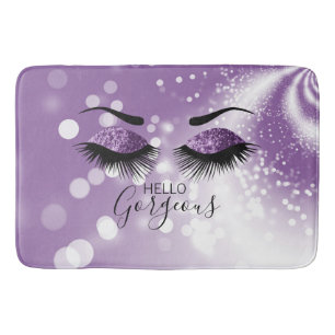 hallo prachtige Paarse Glitter Eyes Badmat