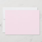 Hallo Prachtige Roze Galentine's Day Dinerfeest Kaart (Achterkant)