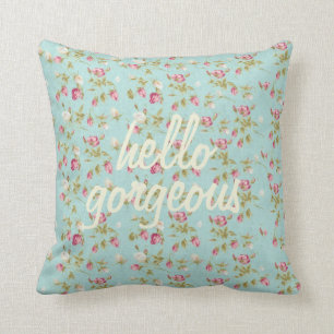 hallo prachtige shabby floral Patch chic Kussen