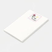hallo prachtige wilde bloemen en zon post-it® notes (Schuin)