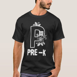 Hallo Pre K Potlood Terug naar school Eerste Dag T T-shirt