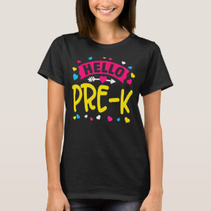 hallo Pre-K Team Pre-K Terug naar schoolleraar mei T-shirt