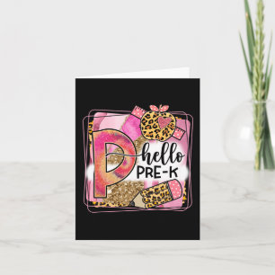 hallo Pre-K Team Pre-K Terug naar schoolmeisje Kaart