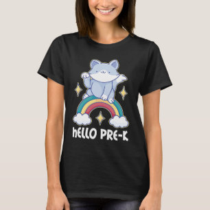 hallo Prek met Kat voor School T-shirt
