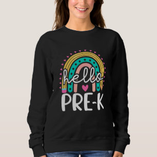 Hallo Prek Retro Regenboog Pre K Leraar Peuter Jon Trui