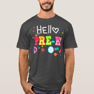 Hallo Prek School Kinderen  Terug naar School Lera T-shirt