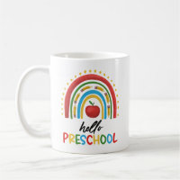 Hallo Preschool Rainbow Terug naar School Teacher