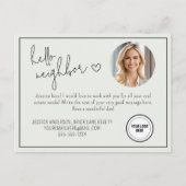 Hallo Professioneel Neighbor Real Estate Briefkaart (Voorkant)