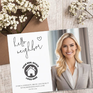 Hallo Professioneel Neighbor Real Estate Briefkaart