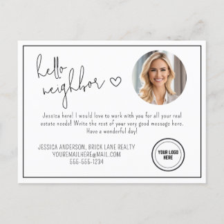 Hallo Professionele buurman Realty Briefkaart