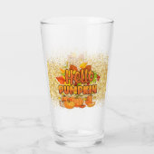 hallo Pumpkin Autumn Customize Glas (Achterkant)