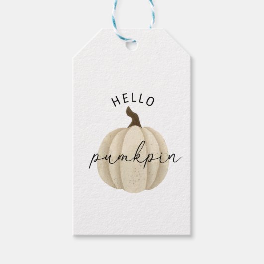 hallo Pumpkin - Herfst, herfst Cadeaulabel (Voorkant)