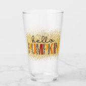 hallo Pumpkin-Herfst najaar aanpassen Glas (Voorkant)