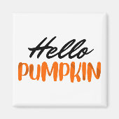 hallo Pumpkin Herfst Season Autumn Magneet (Voorkant)