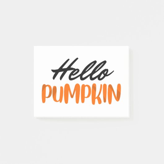 hallo Pumpkin Herfst Season Autumn Post-it® Notes (Voorkant)