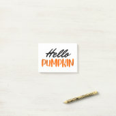 hallo Pumpkin Herfst Season Autumn Post-it® Notes (Op bureau)