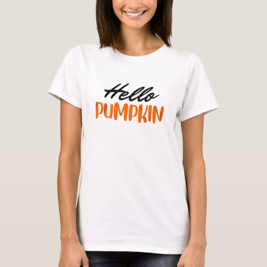 hallo Pumpkin Herfst Season Autumn T-shirt (Voorkant)