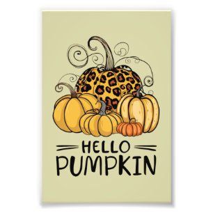 Hallo Pumpkin Lover Herfst Seizoen Herfst Thanksgi Foto Afdruk