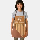 hallo Pumpkin Monogram Optionele naam Herfst Schort (Insitu)