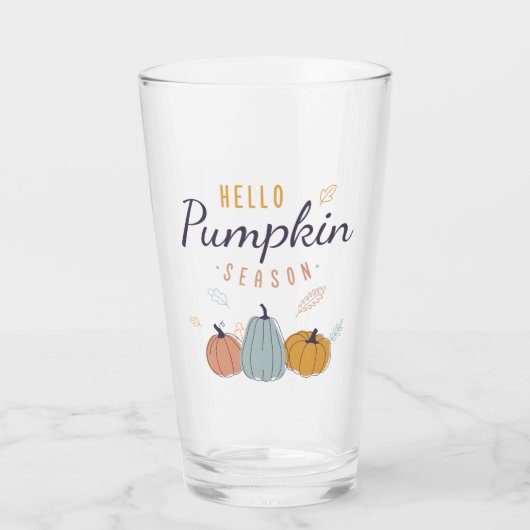 hallo Pumpkin Season Glas (Voorkant)