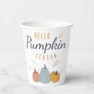 hallo Pumpkin Season Papieren Bekers