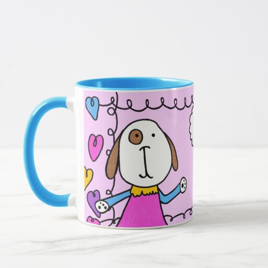 "Hallo puppy liefde" Mok (Links)
