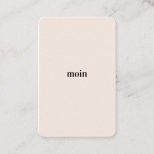 Hallo Pure Moin/Moin Visitekaartje