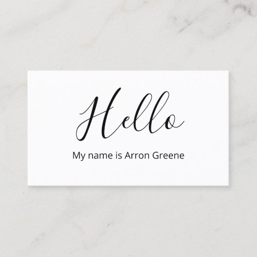 hallo QR Code Social Media Icons Networking Busi Visitekaartje (Voorkant)