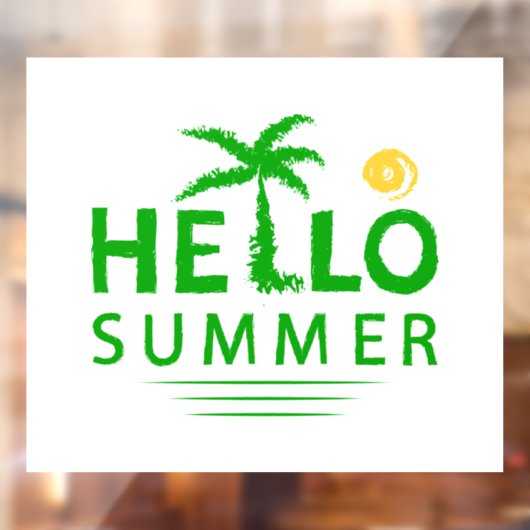 hallo raamsticker (Vel 2)