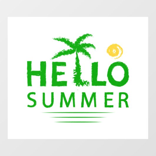 hallo raamsticker (Vel)