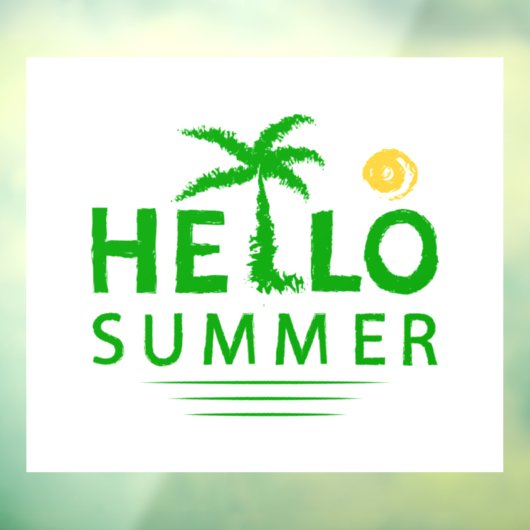 hallo raamsticker (Vel 3)