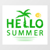 hallo raamsticker (Vel)