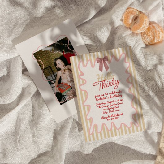 Hallo Retro 30e boog Kaart