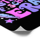 Hallo Retro Disco Groovy Poster (Hoek)