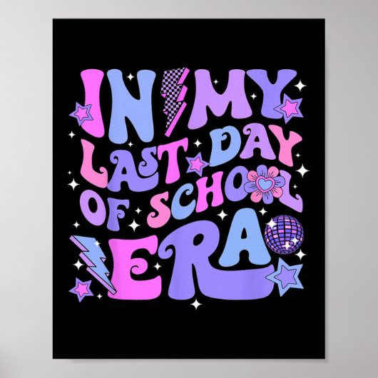 Hallo Retro Disco Groovy Poster (Voorkant)