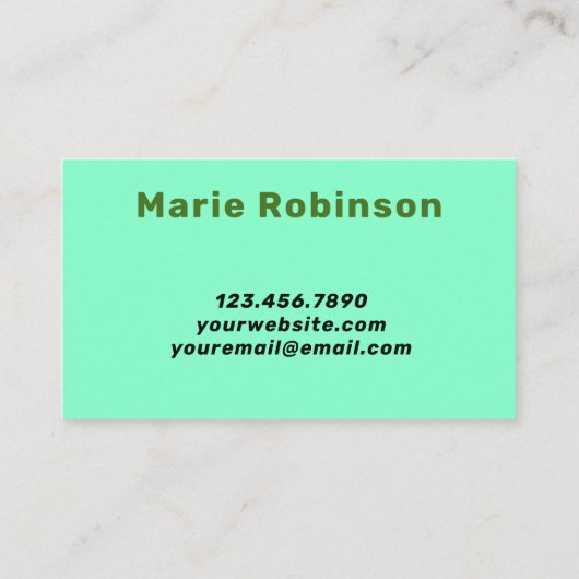 Hallo Retro Groovy Swirl Visitekaartje (Achterkant)